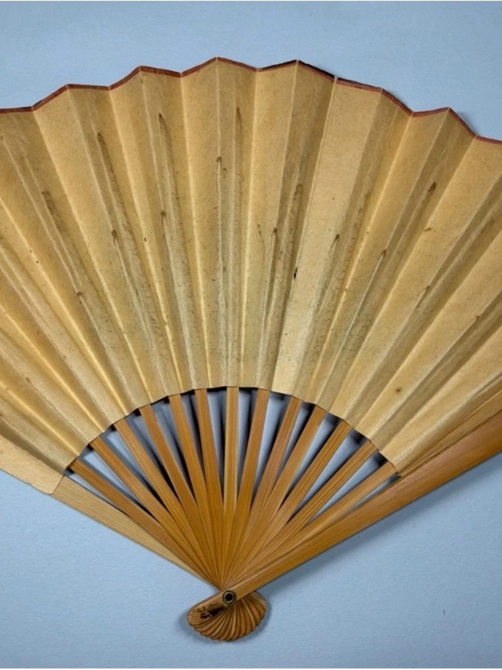 Original Antique 1920s Shanghai DEL MONTE Nightclub Advertising Fan Art Deco - Picture 8 of 13